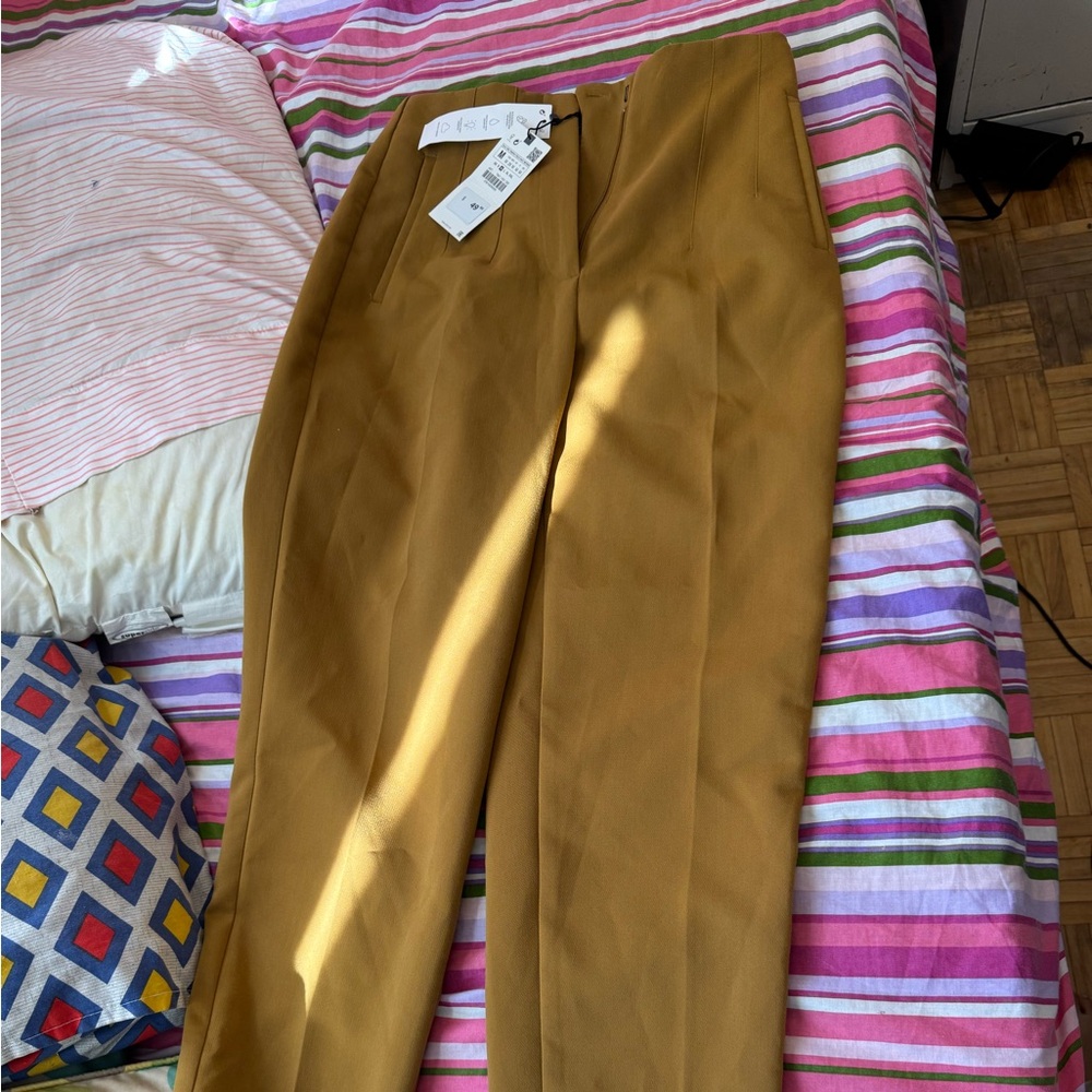 Zara Mustard Yellow Pants